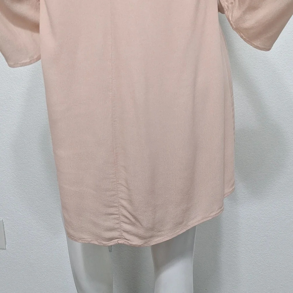 ASTR The Label Blush Pink Coquette Lace Up Cottagecore Shift Mini Dress Size S - Picture 9 of 12
